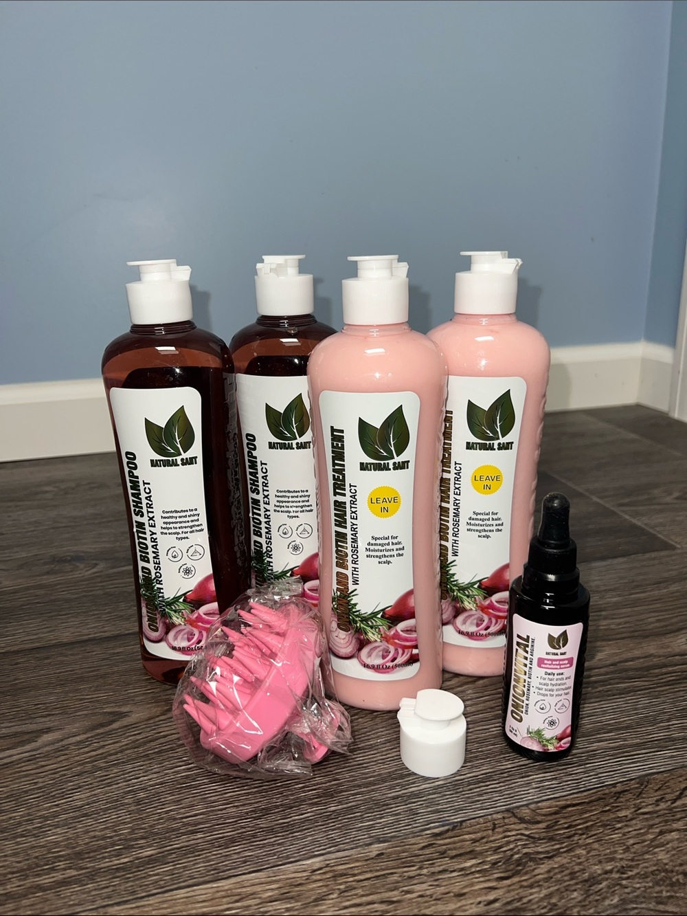Natural sant- Onion and Biotin treatment with rosemary extract hair set (6)